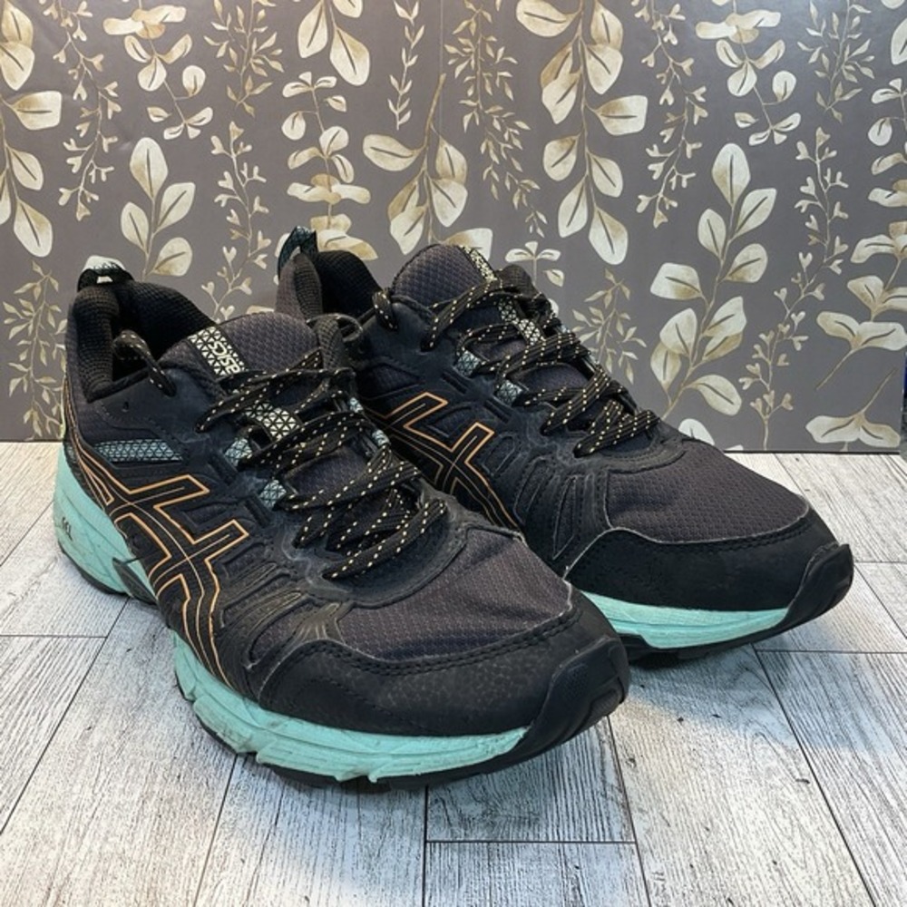 Asics Women's Gel Venture 7 Women's Black /Orange Running Sneakers Size‎ 7.5